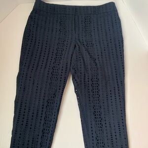 Women’s LOFT Eyelet Cropped Pants 12P